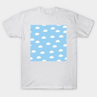 White clouds in blue background T-Shirt